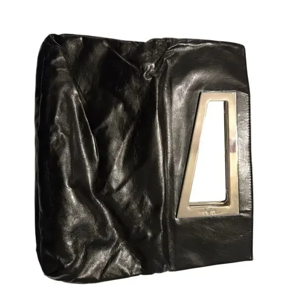 not for sale-Thierry MuglerVintage Leather Fold Over Clutch--Not for sale - Picture 3 of 8